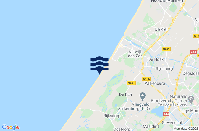 Carte des horaires des marées pour Gemeente Zoetermeer, Netherlands