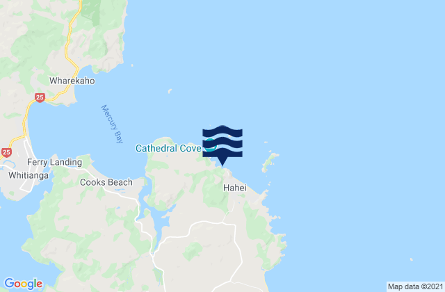 Carte des horaires des marées pour Gemstone Bay, New Zealand