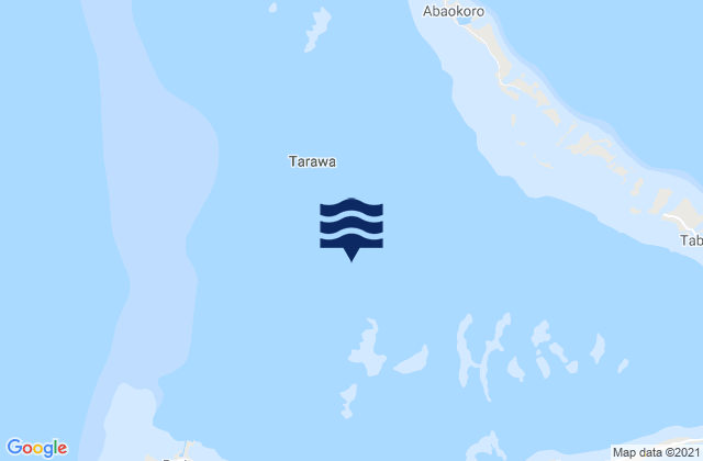 Carte des horaires des marées pour Gilbert Islands, Kiribati