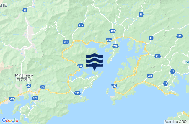 Carte des horaires des marées pour Gokasyo, Japan