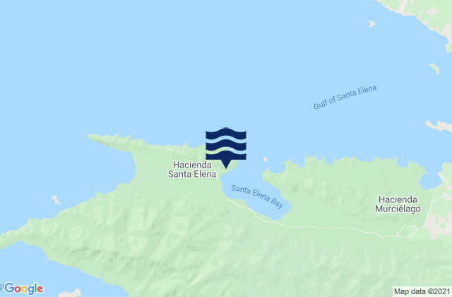 Carte des horaires des marées pour Golfo Elena, Costa Rica