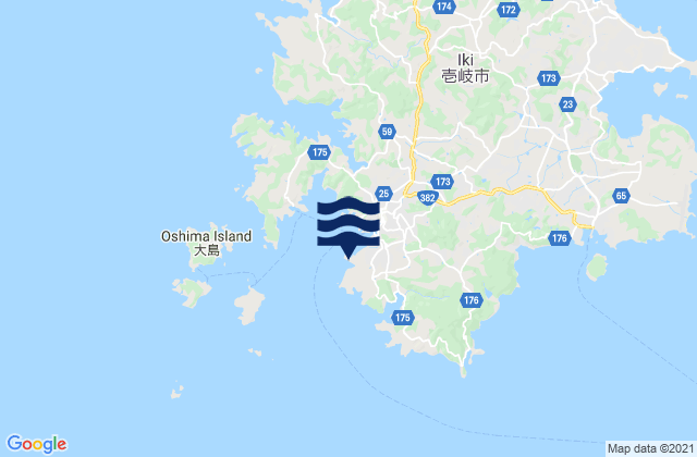 Carte des horaires des marées pour Gonoura, Japan