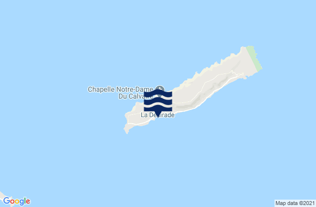 Carte des horaires des marées pour Grande Anse, Guadeloupe