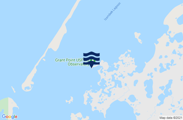 Carte des horaires des marées pour Grant Point (Izembek Lagoon), United States