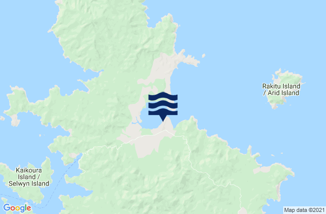 Carte des horaires des marées pour Great Barrier Island, New Zealand