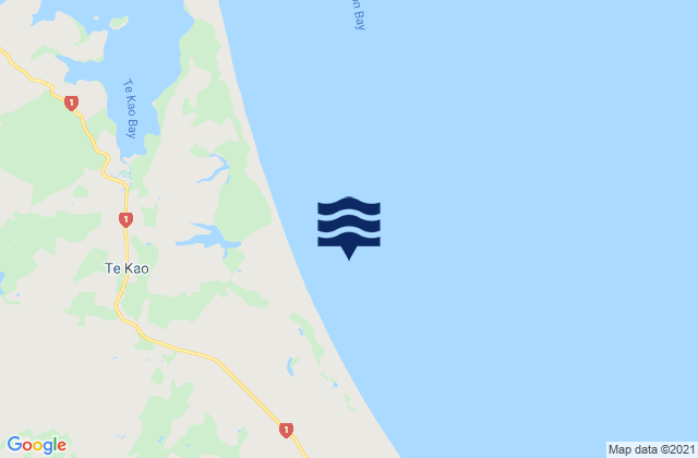Carte des horaires des marées pour Great Exhibition Bay, New Zealand