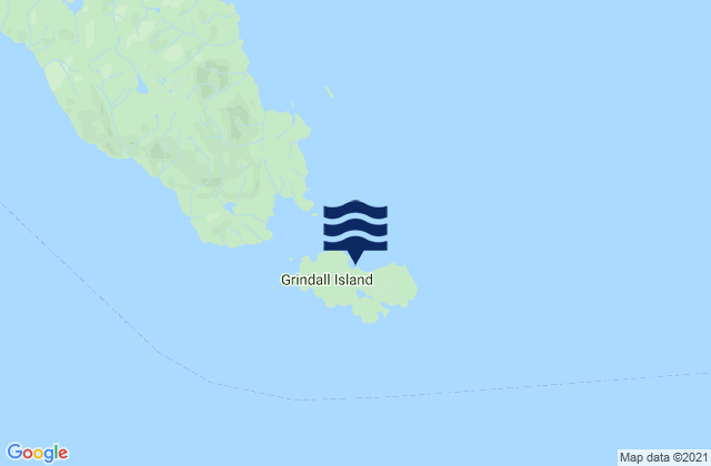 Carte des horaires des marées pour Grindall Island, United States