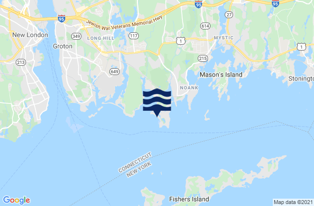 Carte des horaires des marées pour Groton Long Point Main Beach, United States