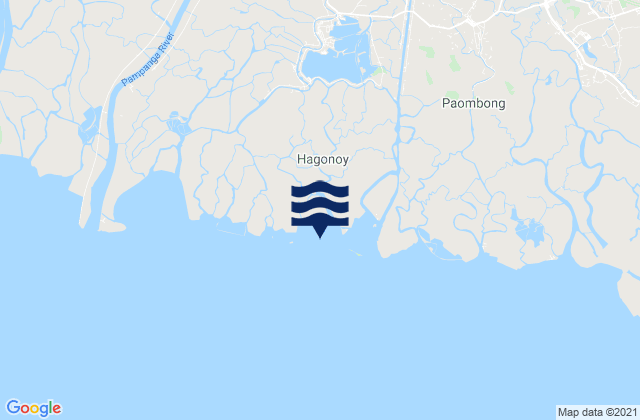 Carte des horaires des marées pour Hagonoy, Philippines