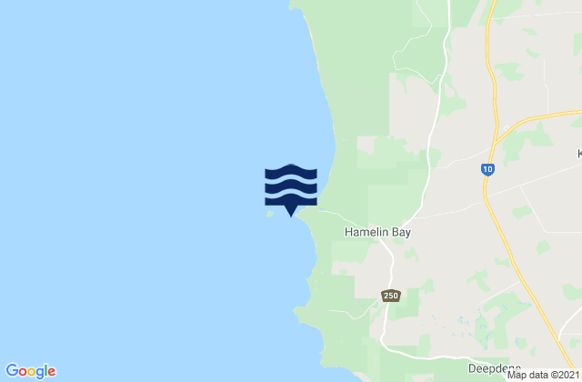 Carte des horaires des marées pour Hamelin Bay, Australia