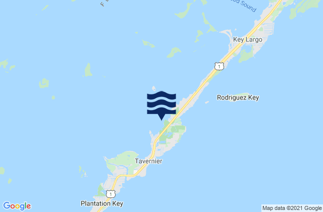 Carte des horaires des marées pour Hammer Point Key Largo Florida Bay, United States