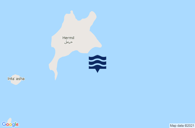 Carte des horaires des marées pour Harmil Island, Eritrea