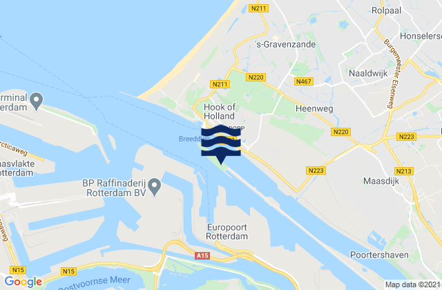 Carte des horaires des marées pour Harmsenbrug, Netherlands