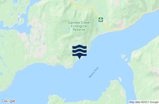 Carte des horaires des marées pour Haysport, Canada