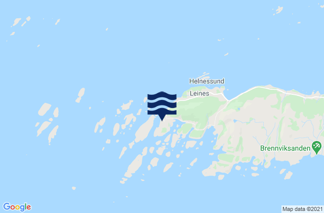 Carte des horaires des marées pour Helnessund, Norway