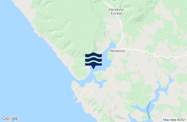 Carte des horaires des marées pour Herekino Harbour, New Zealand
