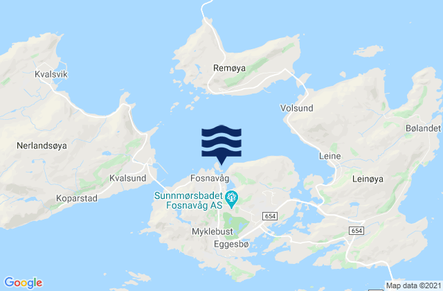 Carte des horaires des marées pour Herøy, Norway