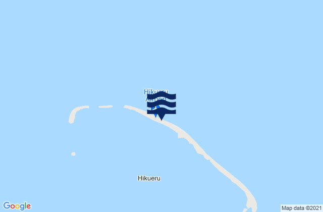 Carte des horaires des marées pour Hikueru, French Polynesia