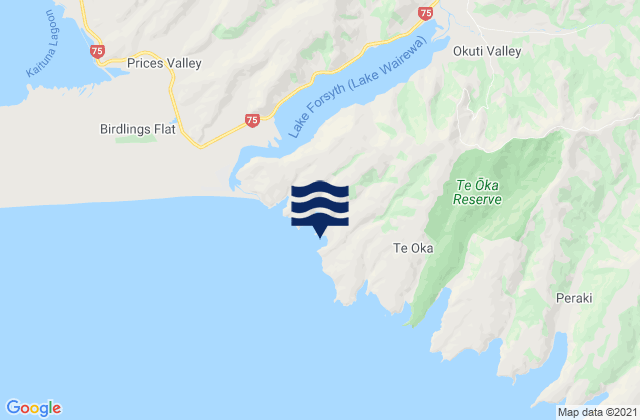 Carte des horaires des marées pour Hikuraki Bay, New Zealand