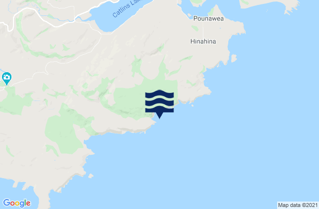 Carte des horaires des marées pour Hinahina Cove, New Zealand