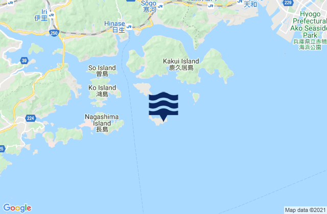 Carte des horaires des marées pour Hinasecho Otabu, Japan