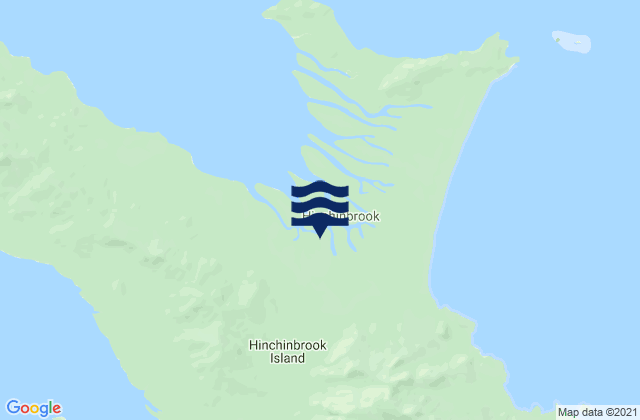 Carte des horaires des marées pour Hinchinbrook Island, Australia