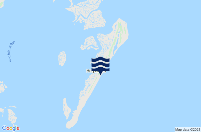 Carte des horaires des marées pour Hog Island, United States