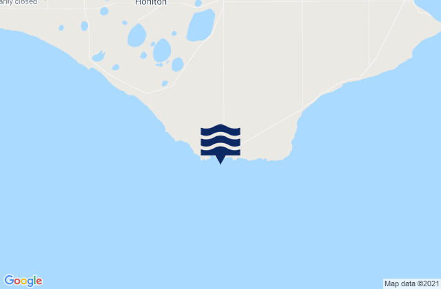 Carte des horaires des marées pour Honiton, Australia