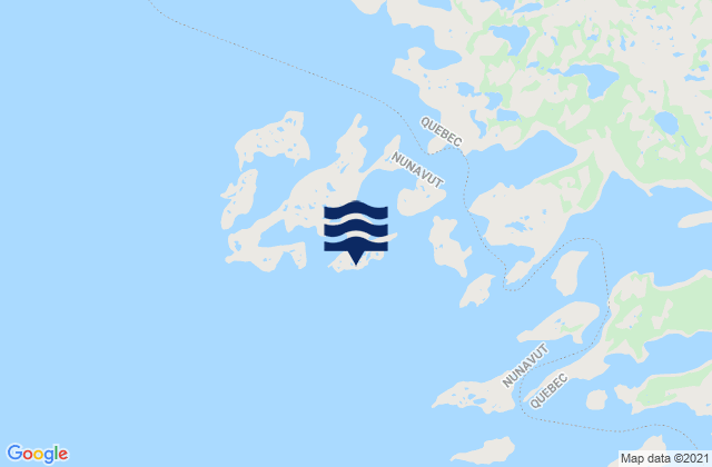 Carte des horaires des marées pour Hook Island, Canada
