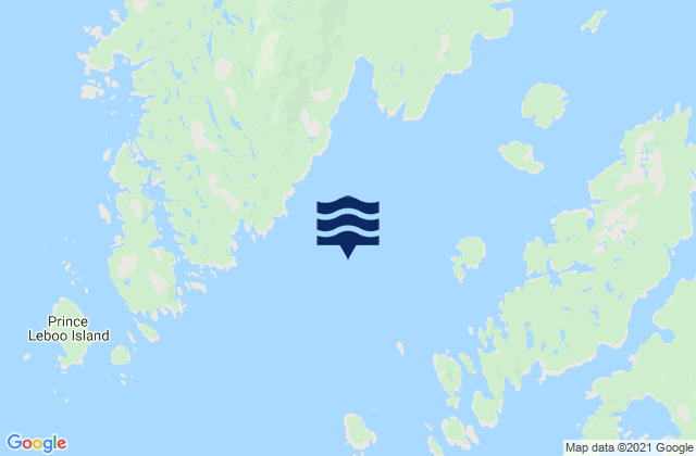 Carte des horaires des marées pour Hudson Bay Passage, Canada