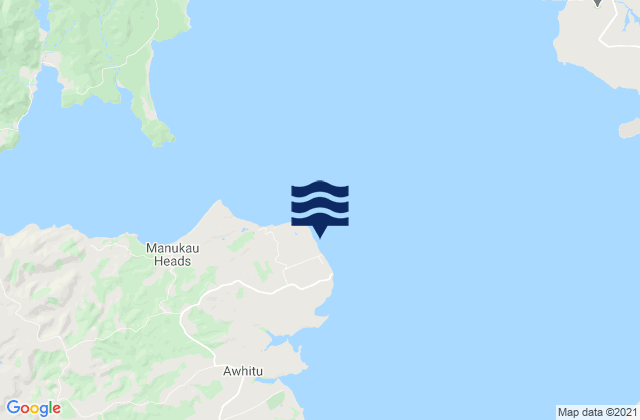 Carte des horaires des marées pour Hudsons Beach, New Zealand
