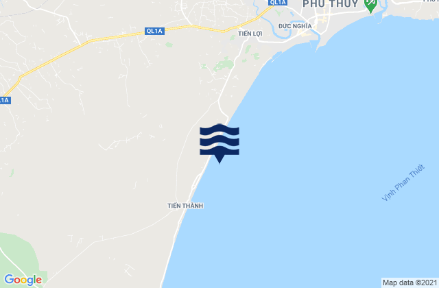 Carte des horaires des marées pour Huyện Hàm Thuận Nam, Vietnam