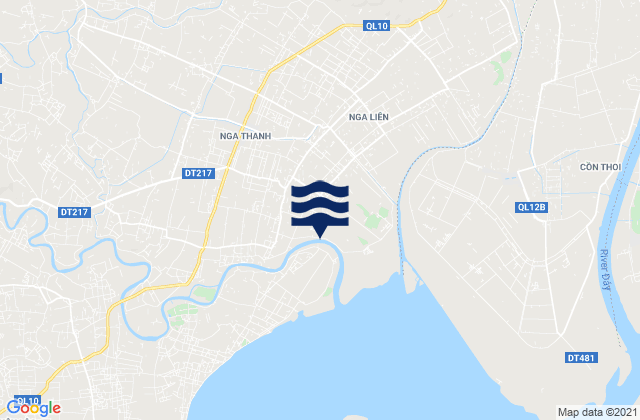 Carte des horaires des marées pour Huyện Nga Sơn, Vietnam