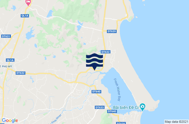 Carte des horaires des marées pour Huyện Phù Mỹ, Vietnam