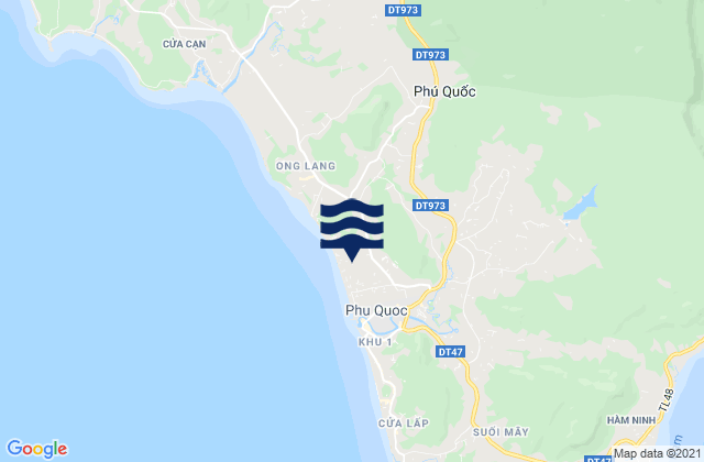 Carte des horaires des marées pour Huyện Phú Quốc, Vietnam