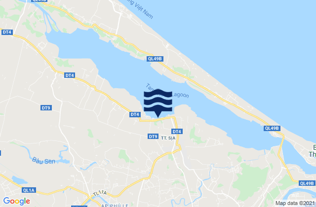 Carte des horaires des marées pour Huyện Quảng Ðiền, Vietnam