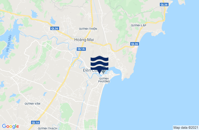 Carte des horaires des marées pour Huyện Quỳnh Lưu, Vietnam