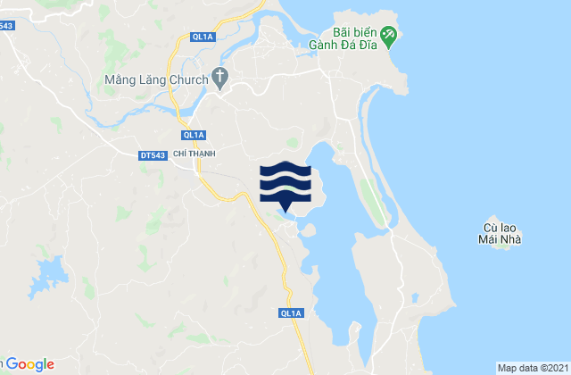 Carte des horaires des marées pour Huyện Tuy An, Vietnam