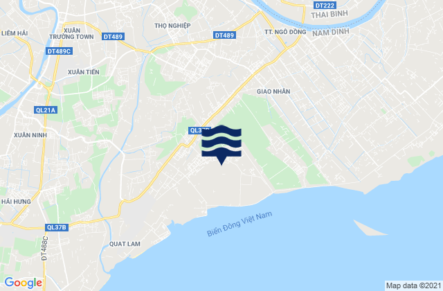 Carte des horaires des marées pour Huyện Xuân Trường, Vietnam