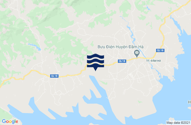 Carte des horaires des marées pour Huyện Đầm Hà, Vietnam