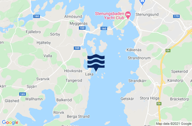 Carte des horaires des marées pour Höviksnäs, Sweden