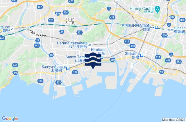 Carte des horaires des marées pour Ibo-gun, Japan