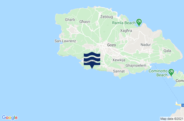 Carte des horaires des marées pour Il-Munxar, Malta