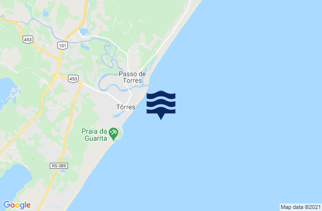 Carte des horaires des marées pour Ilha dos Lobos, Brazil