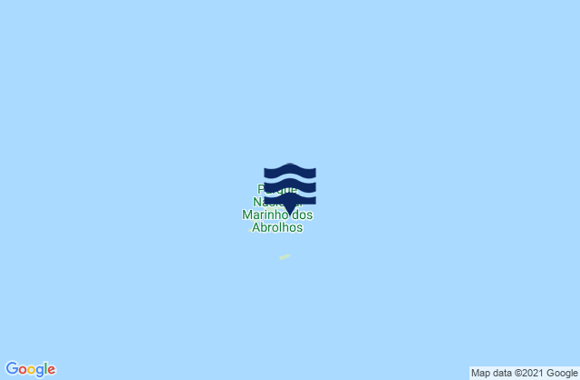 Carte des horaires des marées pour Ilhas dos Abrolhos, Brazil