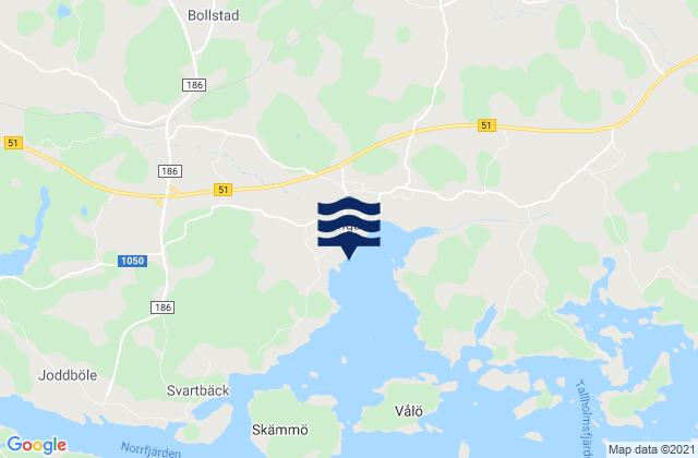 Carte des horaires des marées pour Ingå, Finland