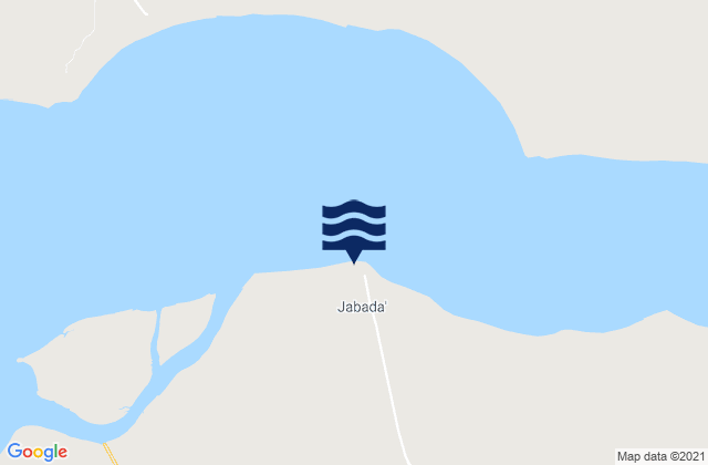 Carte des horaires des marées pour Jabada, Guinea-Bissau