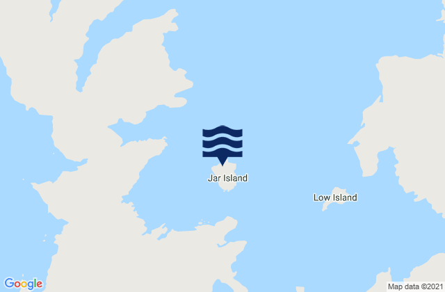Carte des horaires des marées pour Jar Island, Australia