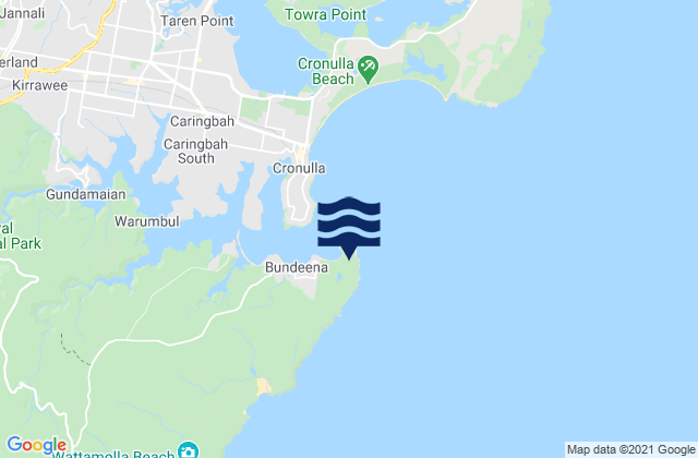 Carte des horaires des marées pour Jibbon Beach, Australia