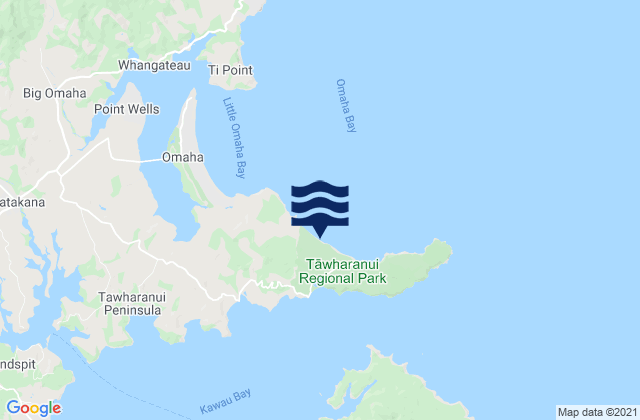 Carte des horaires des marées pour Jones Bay, New Zealand